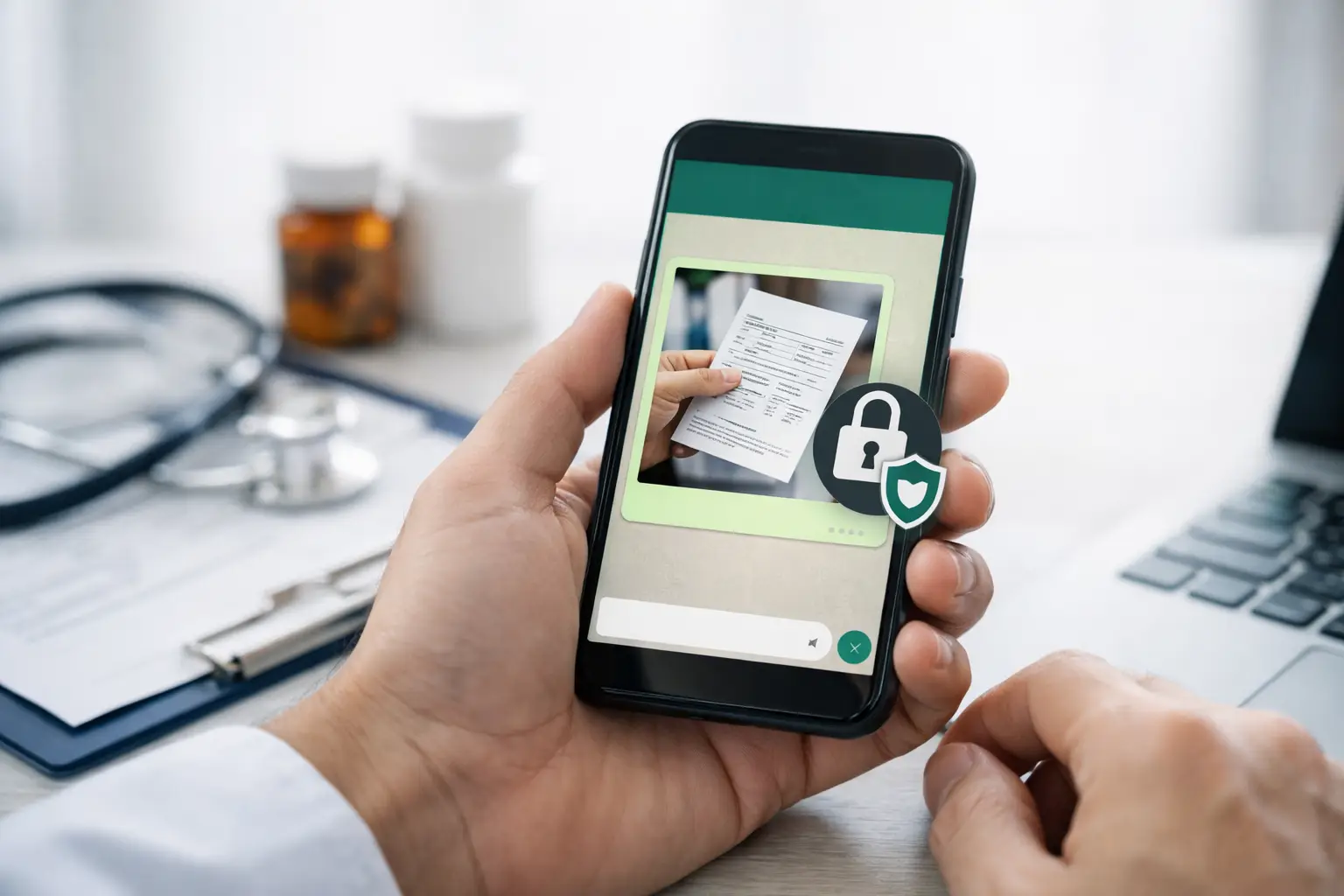 Como enviar receita pelo WhatsApp com segurança