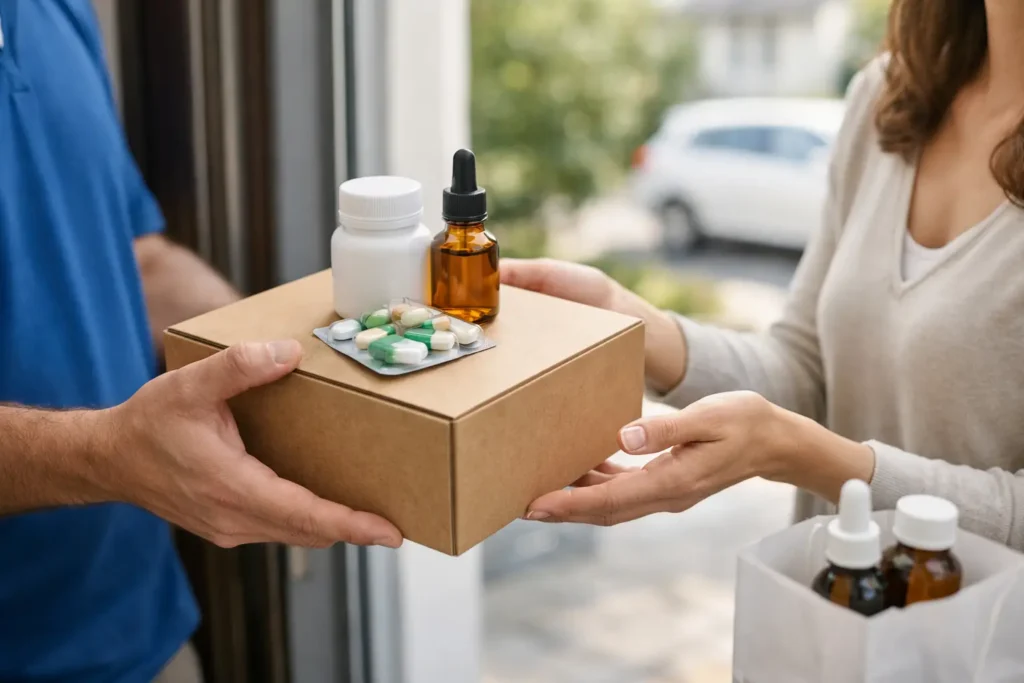 Medicamento manipulado com entrega em casa
