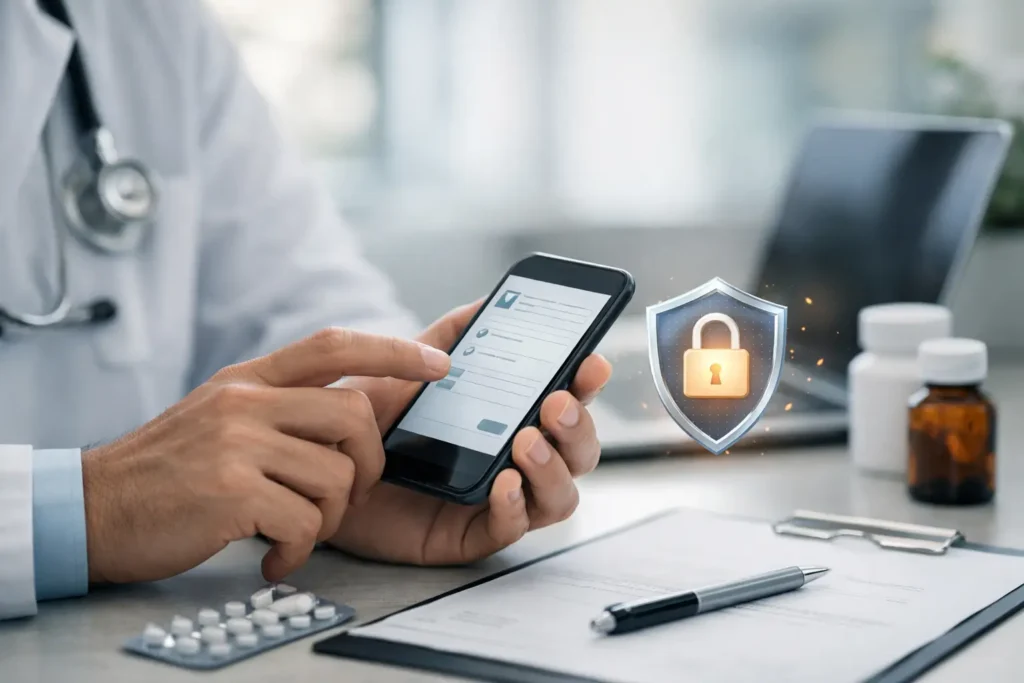 Como enviar prescrição pelo celular com segurança