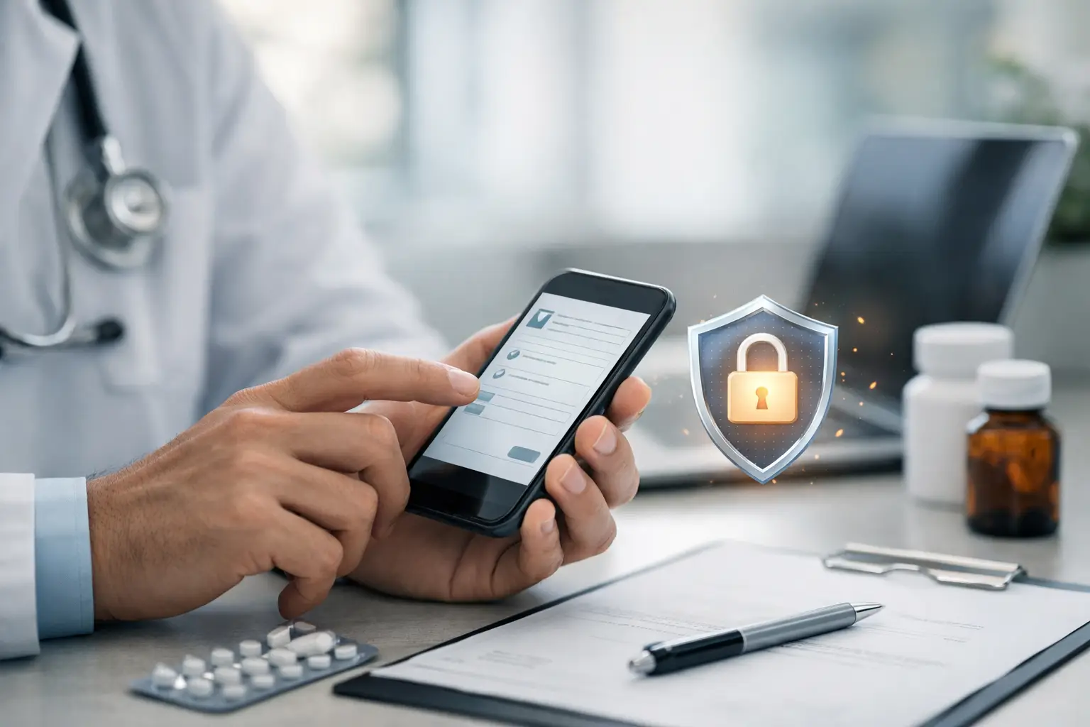 Como enviar prescrição pelo celular com segurança