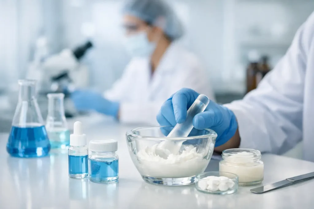Qualidade farmacêutica em cada fórmula manipulada