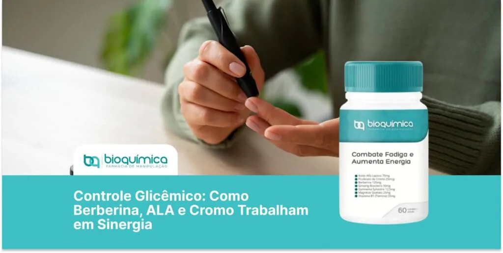 Controle Glicêmico: Como Berberina, ALA e Cromo Trabalham em Sinergia